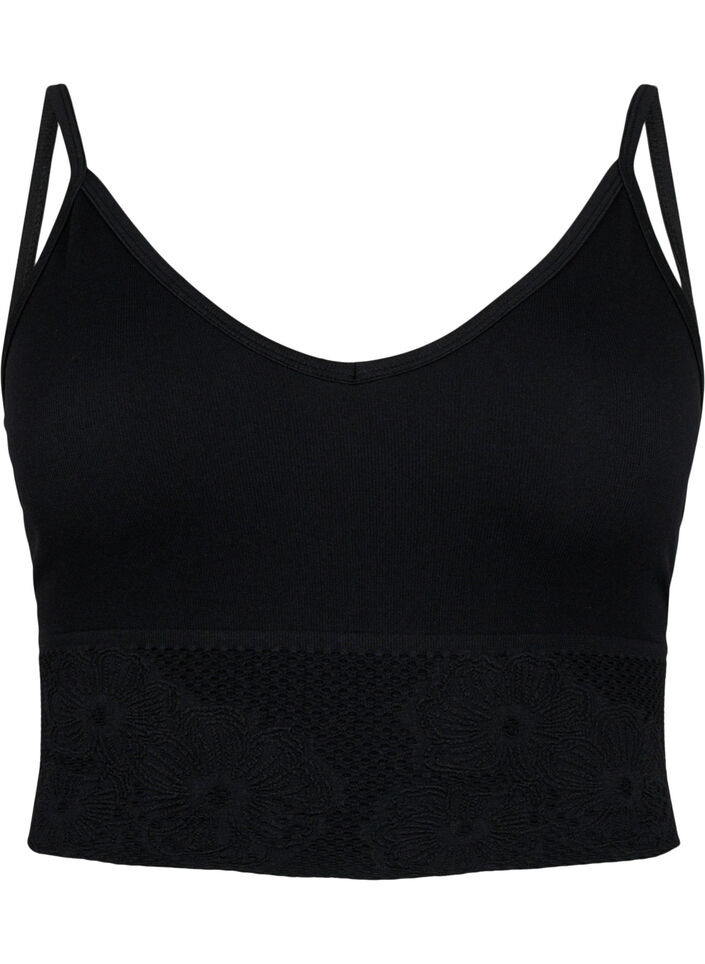 Soutien-gorge sans coutures, Black, Packshot image number 0