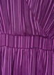 Jurk tot op de knie met transparante strepen en wikkeleffect, Paars, Packshot image number 2