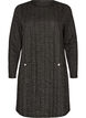 Robe courte boucl&eacute;e avec fils paillet&eacute;s, Noir, Packshot image number 0