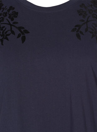 T-shirt en coton bio imprimé, Night Sky, Packshot image number 2