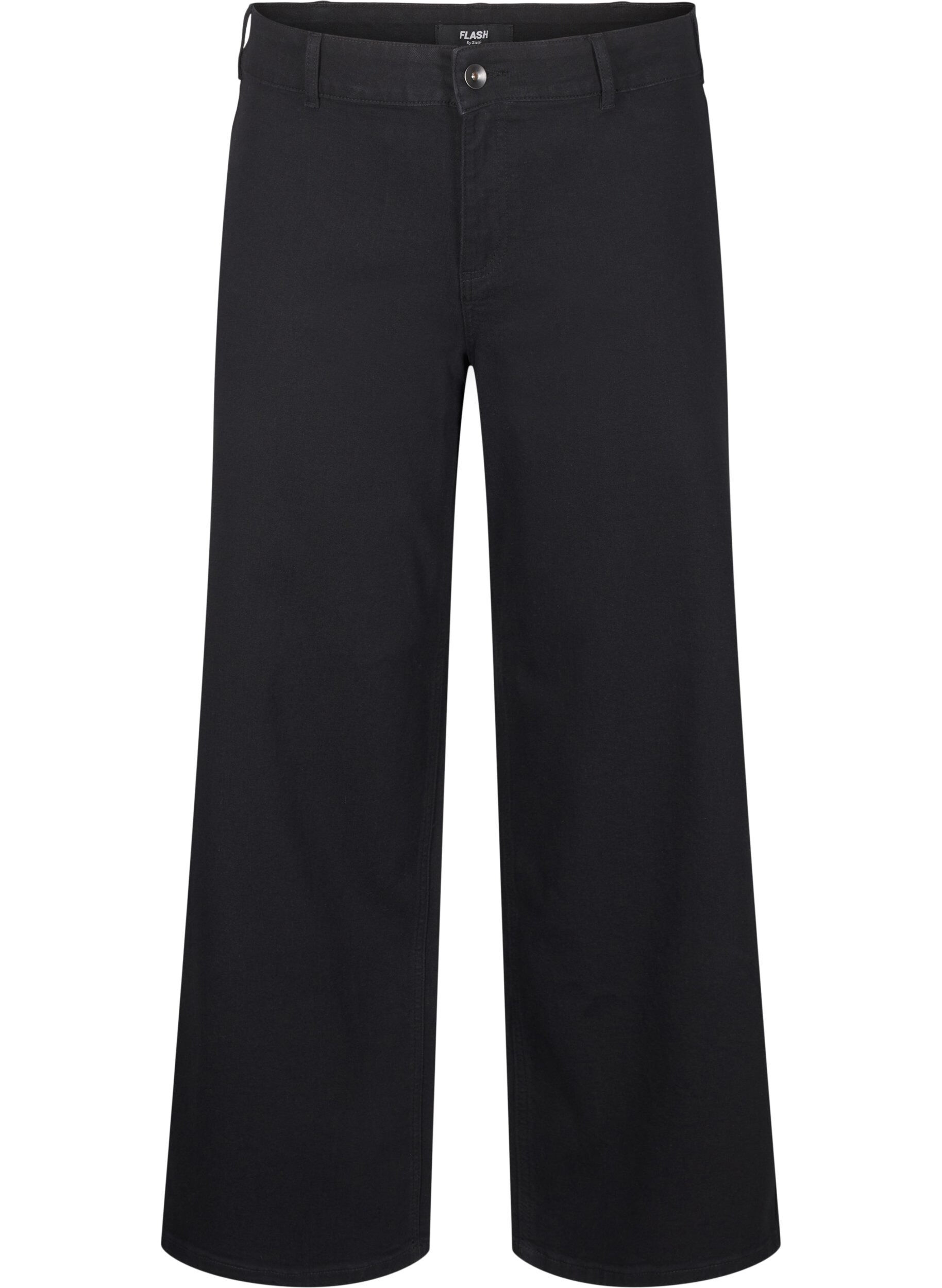 ZizziJeans met wijde pijpen, Zwart, Packshot image number 0