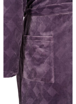 Peignoir long avec poches, Vintage Violet, Packshot image number 3