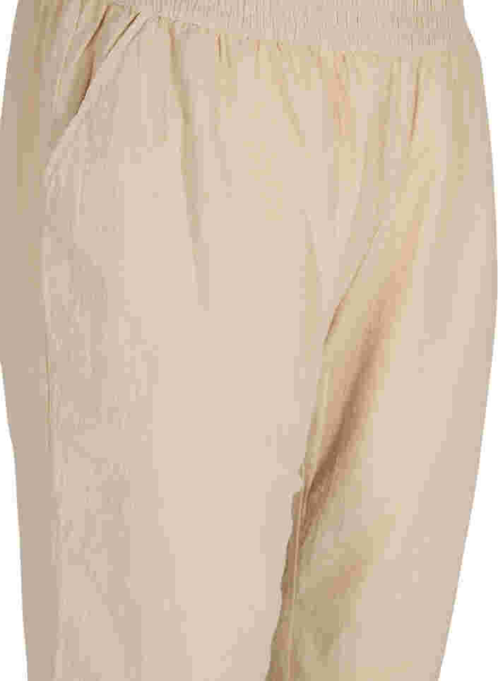 Cropped broek in katoen, Oxford Tan, Packshot image number 2