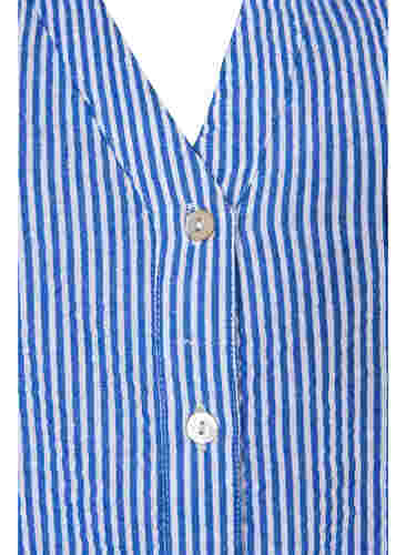 Gestreept katoenen overhemd met 3/4 mouwen, Surf the web Stripe, Packshot image number 2