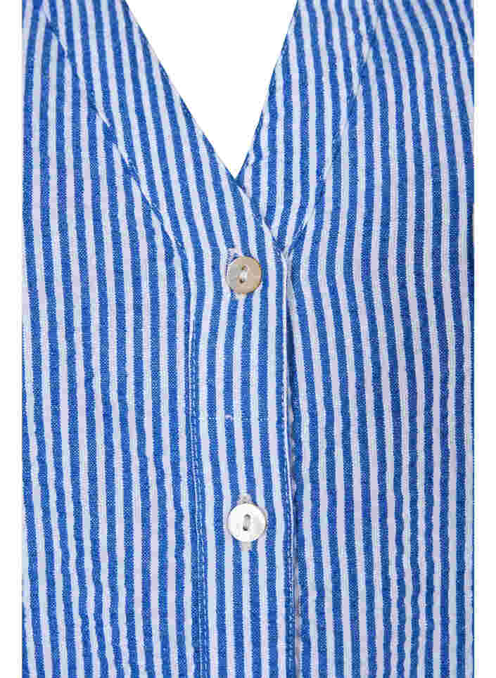 Gestreept katoenen overhemd met 3/4 mouwen, Surf the web Stripe, Packshot image number 2