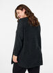 Blouse longue en maille avec boutons boule, Gris anthracite, Model image number 2