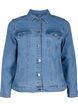 FLASH - Veste en jean en m&eacute;lange de coton extensible, Bleu, Packshot image number 0