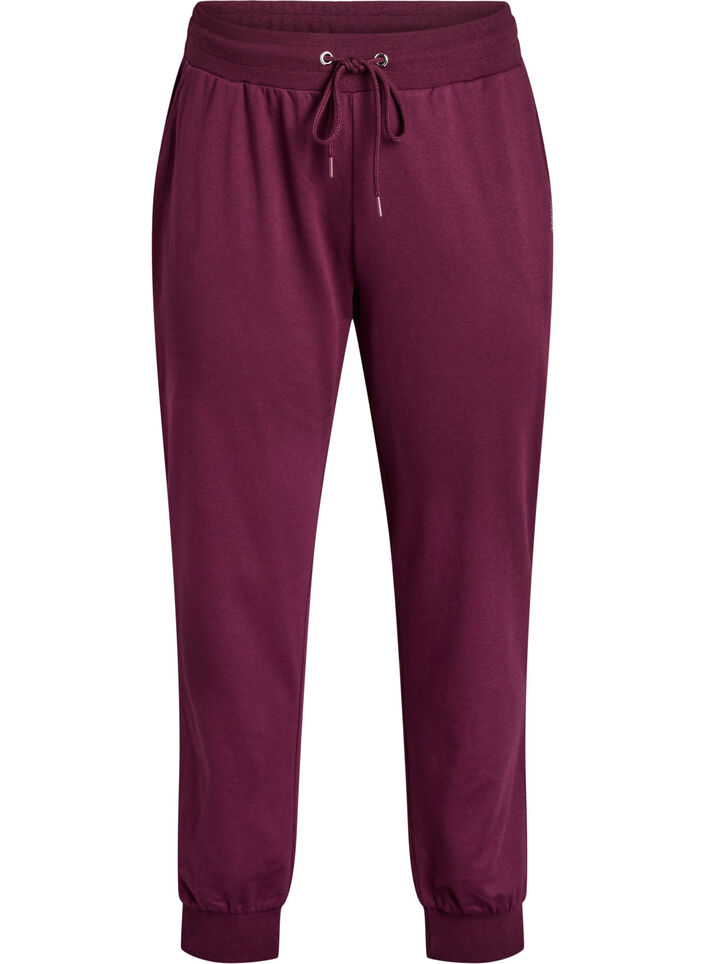 Pantalon de surv&ecirc;tement ample avec poches, Bordeaux, Packshot image number 0