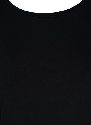 Tunique en viscose à manches courtes avec cordon de serrage , Black, Packshot image number 2
