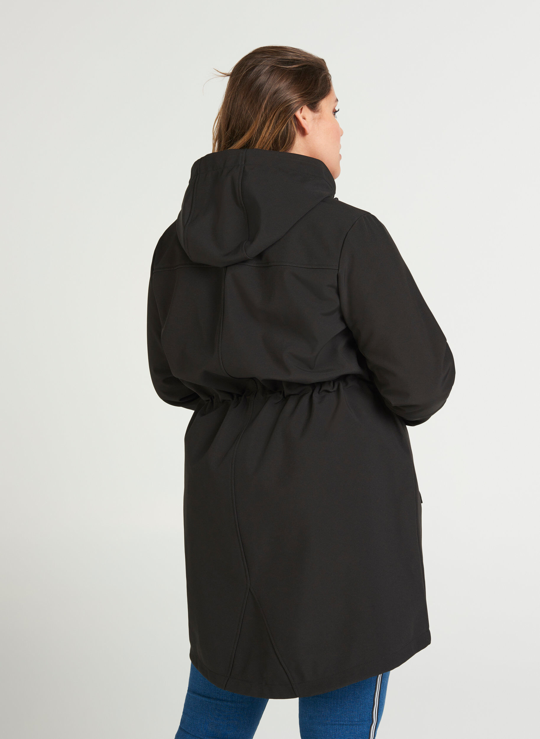 Zizzi Veste Softshell, Black solid, Model image number 1