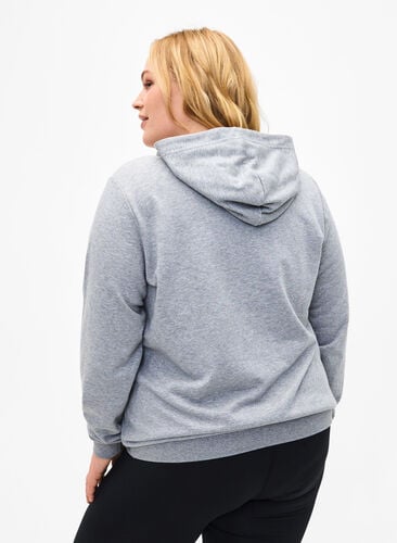Sweat hoodie, Light Grey Melange, Model image number 1