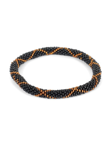 Bracelet de perles, Black/Cobber Cross, Packshot image number 0