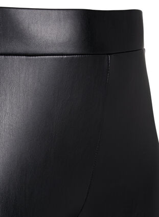 Leggings aspect enduit avec un intérieur brossé, Black, Packshot image number 2