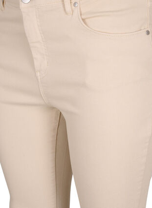 Amy jeans met hoge taille en super slanke pasvorm, Oatmeal, Packshot image number 1
