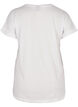T-shirt en mélange coton, Bright White, Packshot image number 1
