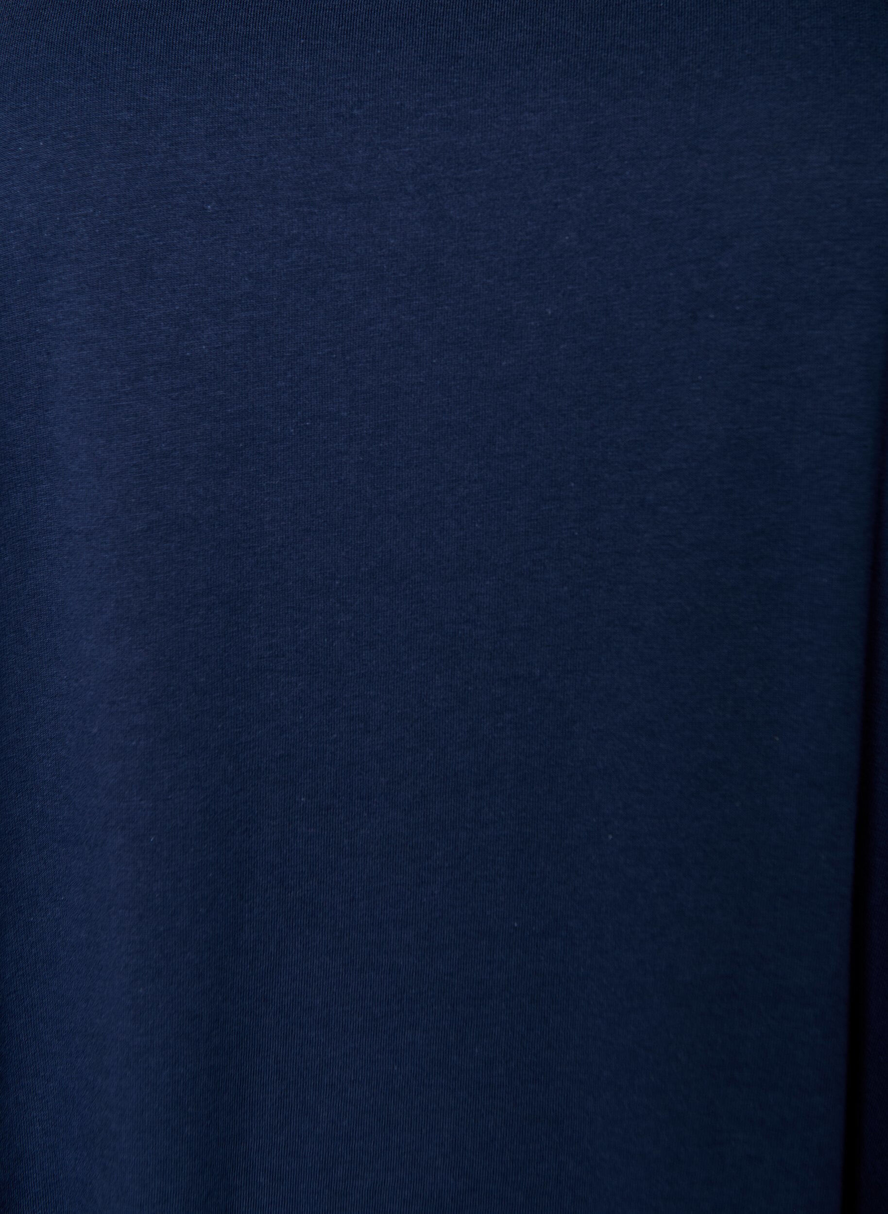 ZizziMouwloze A-lijn jurk, Blauw, Packshot image number 2