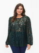 FLASH - Kanten blouse met lange mouwen, Scarab, Model image number 0