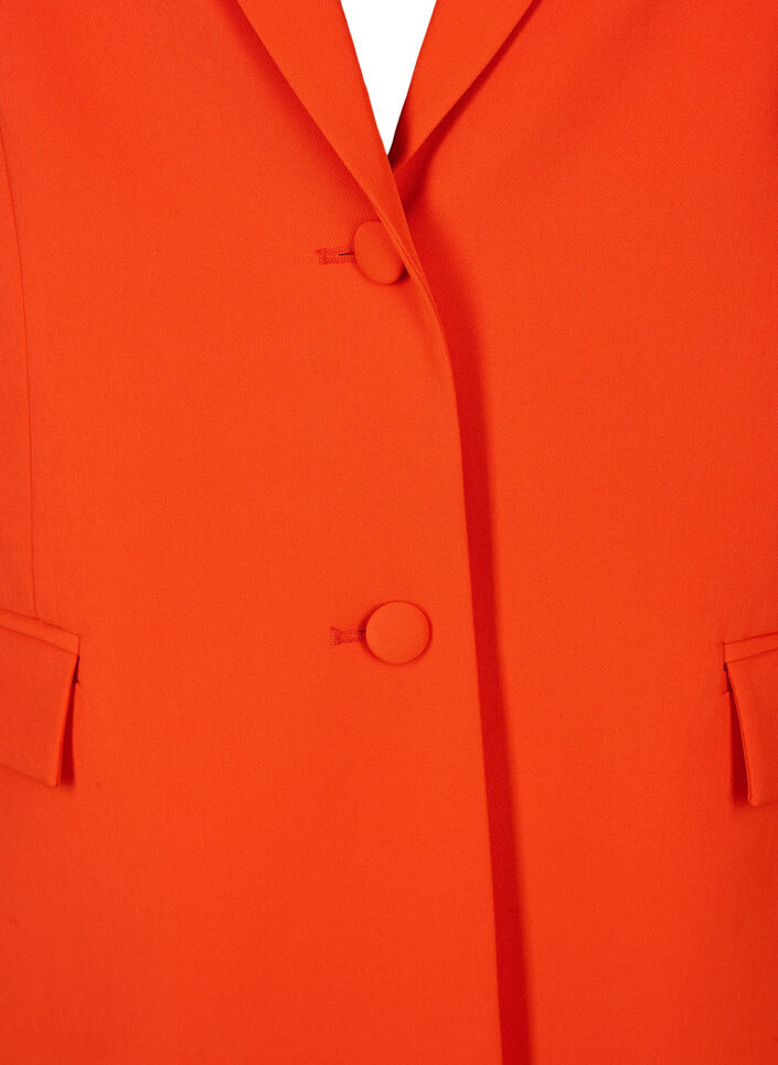 Blazer classique avec fermeture à boutons, Orange.com, Packshot image number 2