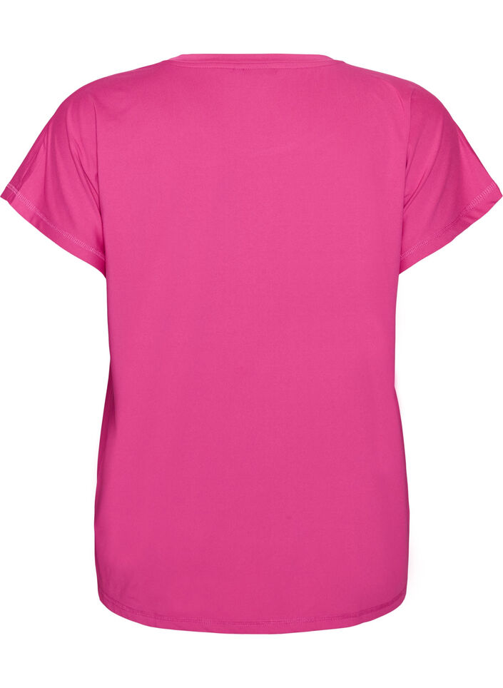 Effen gekleurd trainingsshirt, Roze, Packshot image number 1