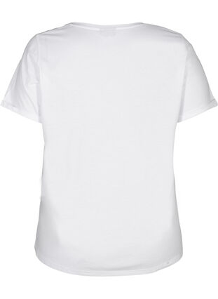 T-shirt manches courtes avec motifs, Bright White, Packshot image number 1