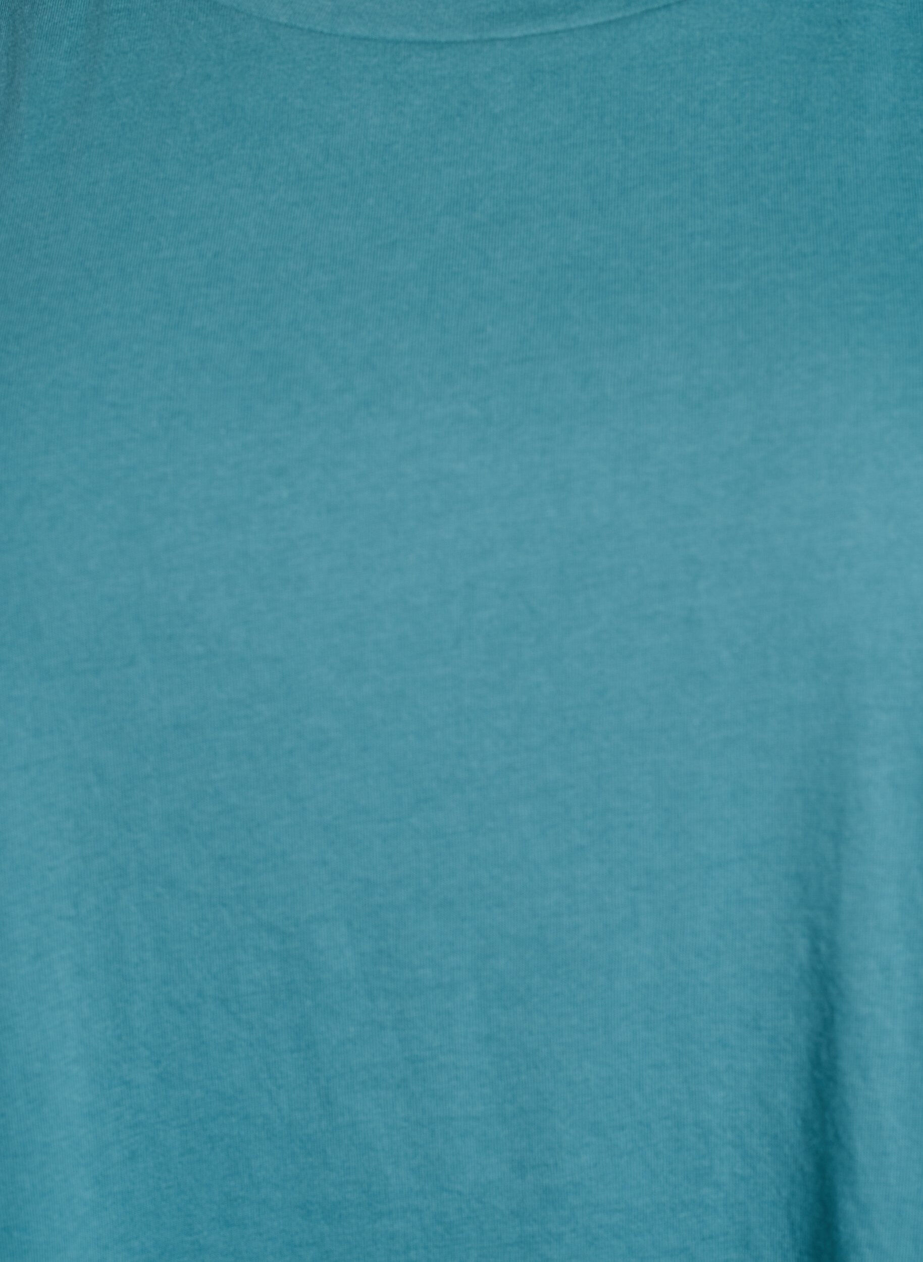 ZizziT-shirt met korte mouwen van katoenmix, Blauw, Packshot image number 2