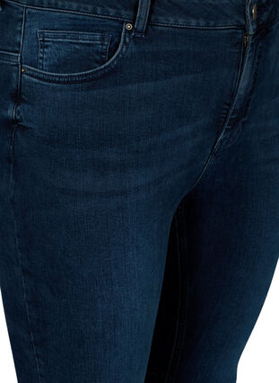 Jeans Amy taille haute prêt du corps, Blue/Black Denim, Packshot image number 2