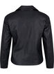 Bikerjack in imitatieleer, Zwart, Packshot image number 1