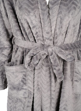 Peignoir long avec poches, Dark Grey, Packshot image number 2