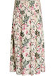 Jupe longue en viscose avec smocks, Vanille, Packshot image number 0