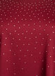 T-shirt avec strass et col rond, Bordeaux fonc&eacute;, Packshot image number 2