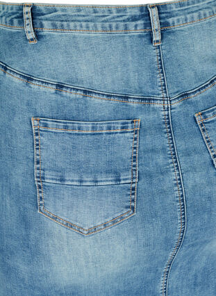 Jupe en jean avec poches, Blue denim, Packshot image number 3
