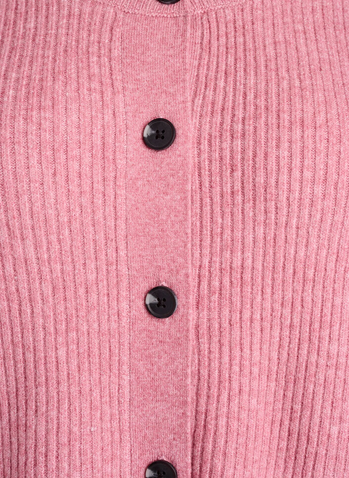 Cardigan en tricot c&ocirc;tel&eacute; avec boutons, Rose, Packshot image number 2