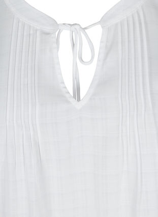 Mouwloze top met striksluiting, Bright White, Packshot image number 2