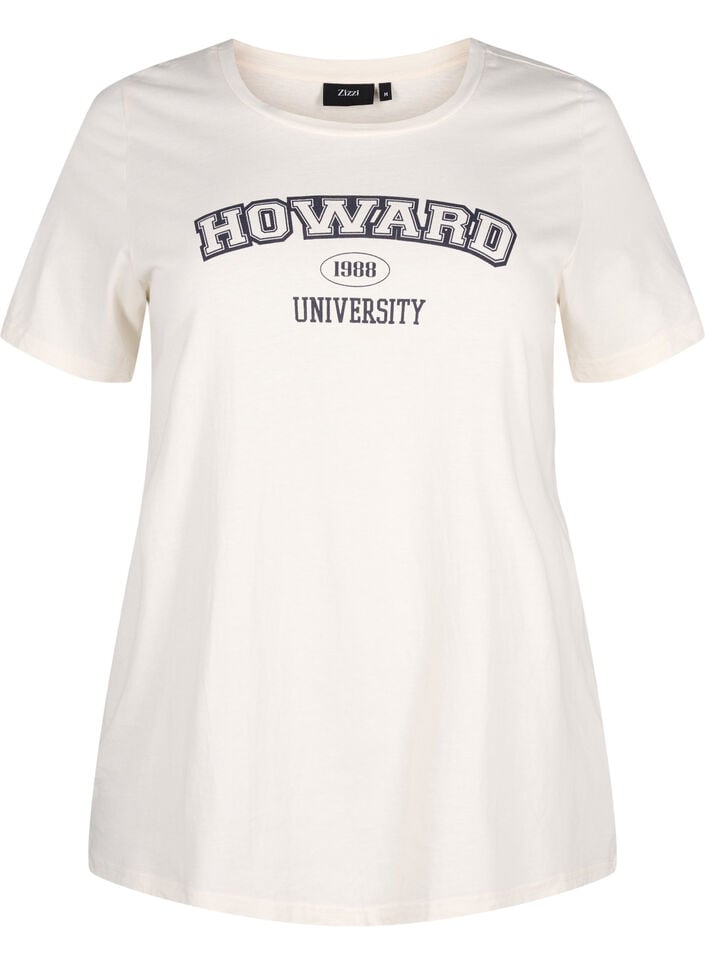 T-shirt en coton avec motif de texte, Antique W. W. Howard, Packshot image number 0