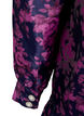 Jurk met ruchedetail en parelknopen, Dark Blue Pink, Packshot image number 3
