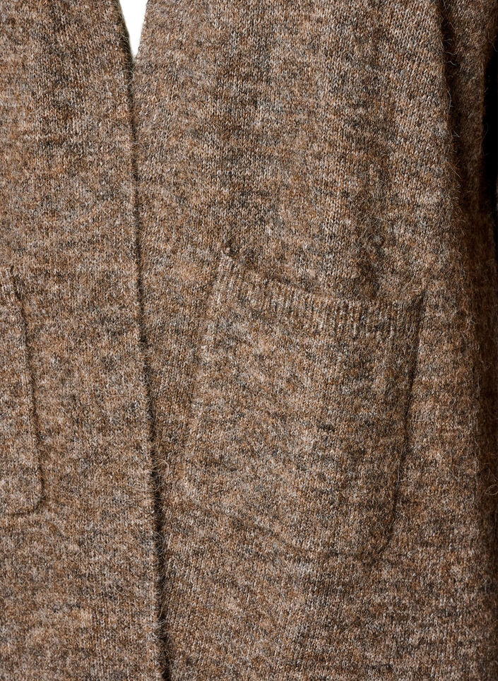 Cardigan long avec poches, Marron, Packshot image number 2