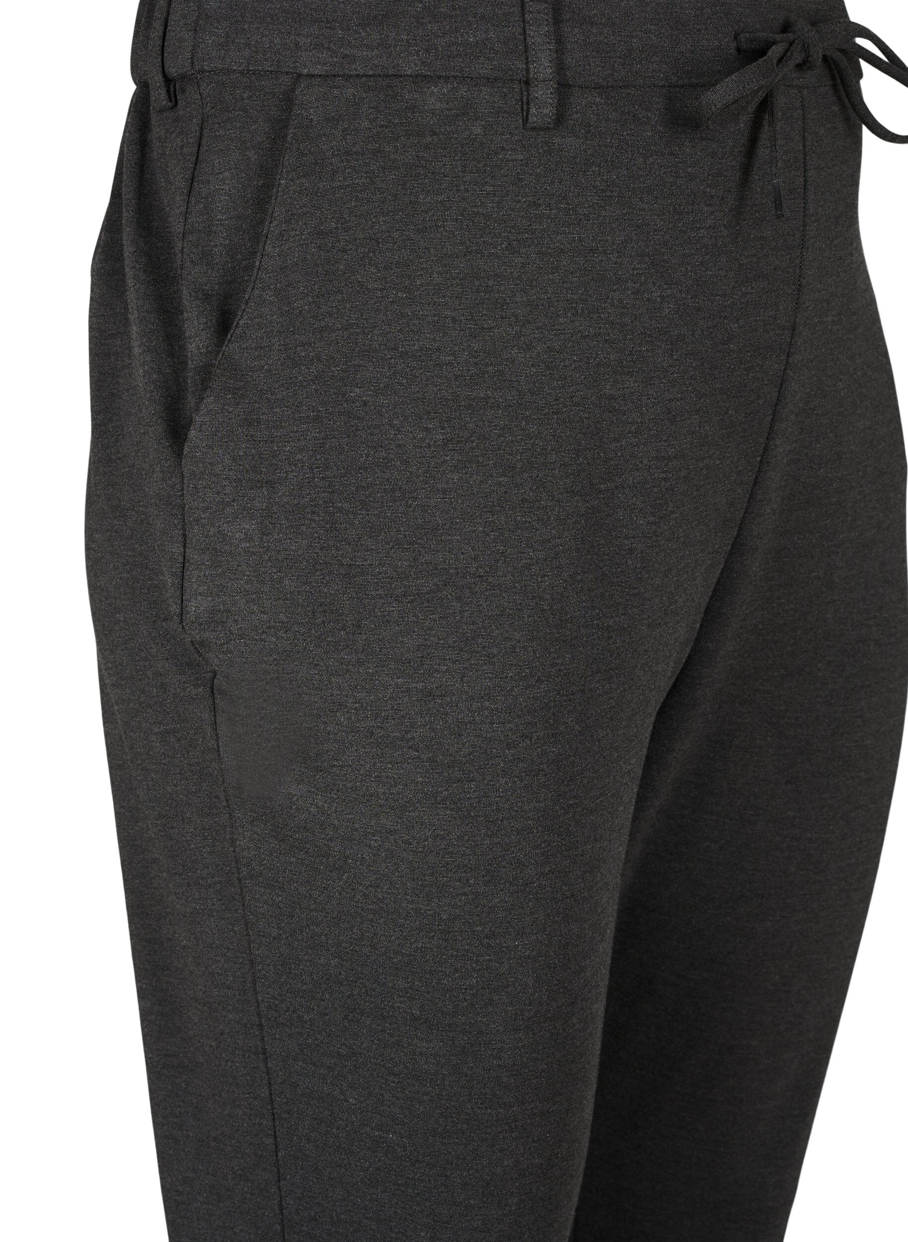 ZizziCropped Maddison broek, Grijs, Packshot image number 2