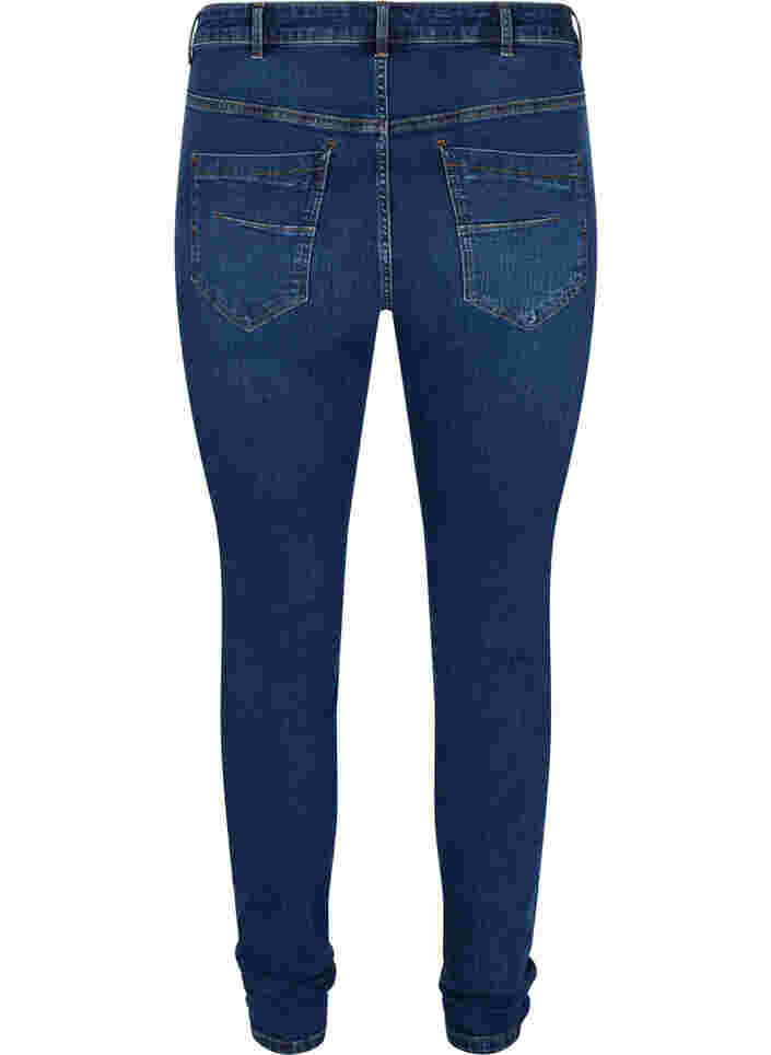 Super slanke Amy jeans met hoge taille, Blue denim, Packshot image number 1