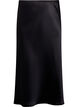 Jupe midi en satin, Noir, Packshot image number 0