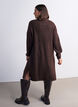 Robe en maille &agrave; col roul&eacute;, Marron, Model image number 2