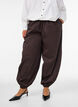 Pantalon ballon avec poches et ceinture &eacute;lastique, Marron, Model image number 2