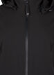 Softshell jas met afneembare capuchon, Zwart, Packshot image number 2