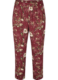 Pantalon de pyjama avec imprimé floral, Cabernet Flower Pr., Packshot