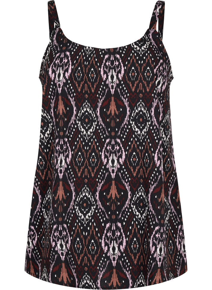 FLASH - Top met print, Black Rose Ethnic, Packshot image number 0