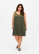 Spaghetti-jurk van viscose met kant, Thyme, Model image number 2