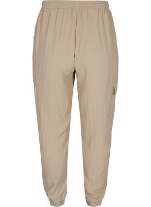 Pantalon ample en viscose avec de grandes poches, Oxford Tan, Packshot image number 1