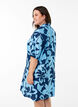 Knielange jurk met print en V-hals, Blauw, Model image number 2