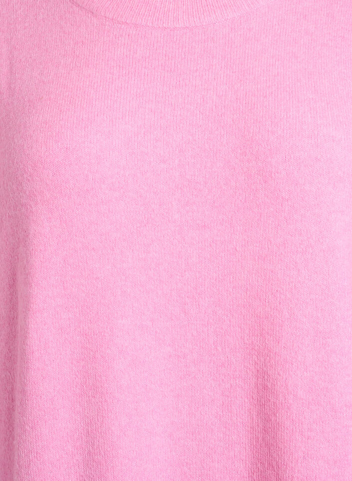 Robe tricotée avec manches 3/4 et col rond, B. Pink White Mel., Packshot image number 2