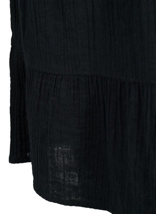 Robe à manches courtes en coton 100 %, Black, Packshot image number 3