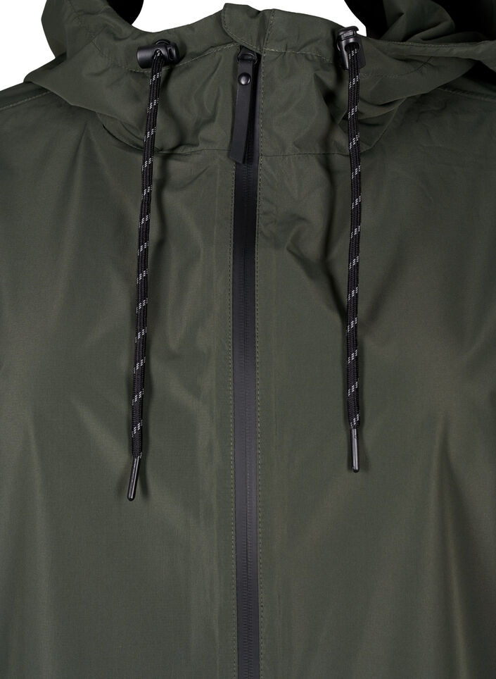 Veste de pluie avec poches et capuche, Vert, Packshot image number 2